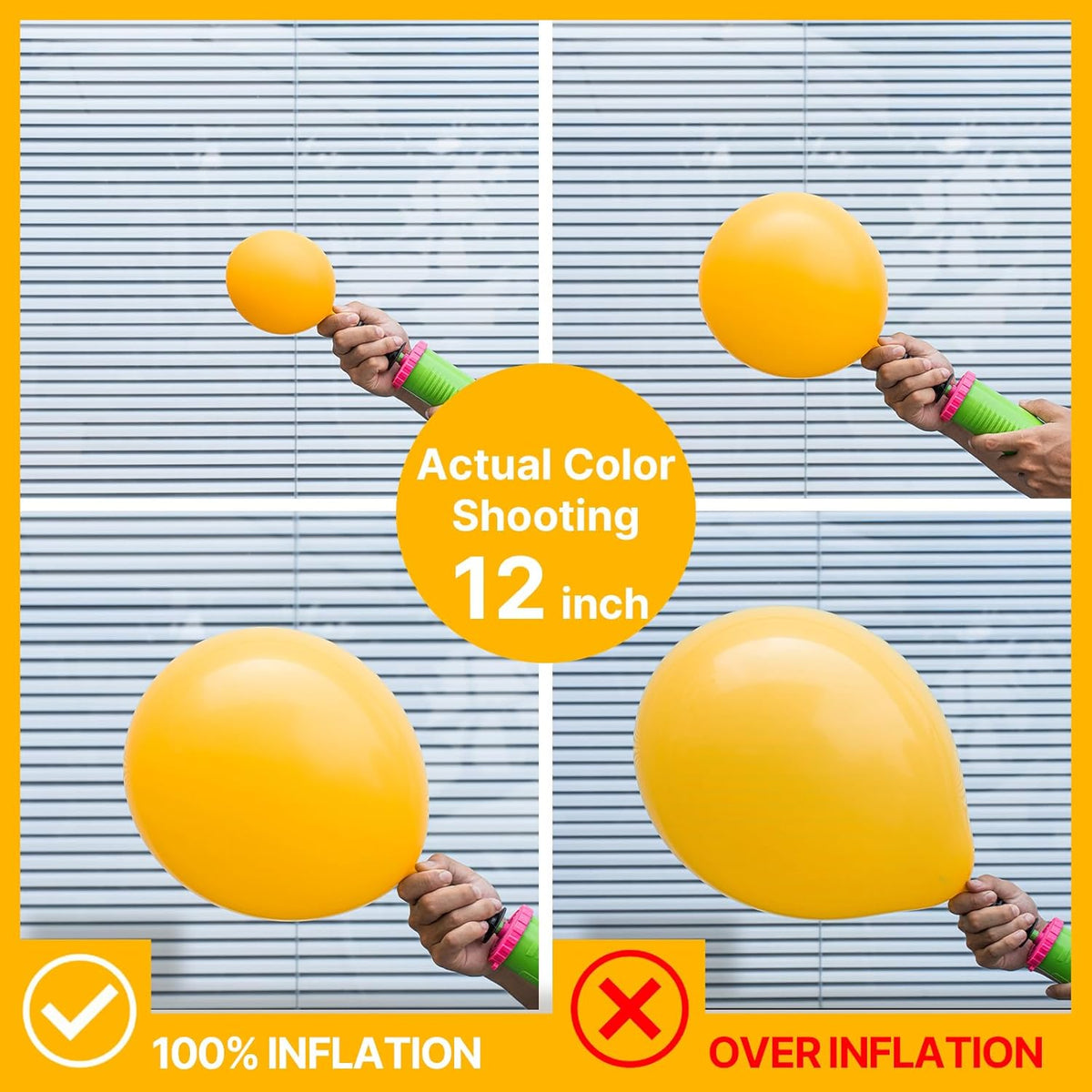 PartyWoo Mustard Yellow Balloons - 152-Piece Fall Balloon Arch Kit | 5-18 Inch Sizes for Birthday & Baby Showers