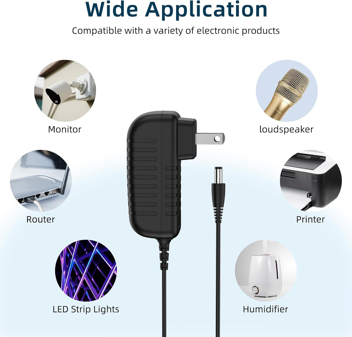 MDCGPower 12V 1A 1000mA 12W Adapter,12W 12V Power Supply Adapter, AC/DC AC Switching Adapter DC Charger for CCTV
