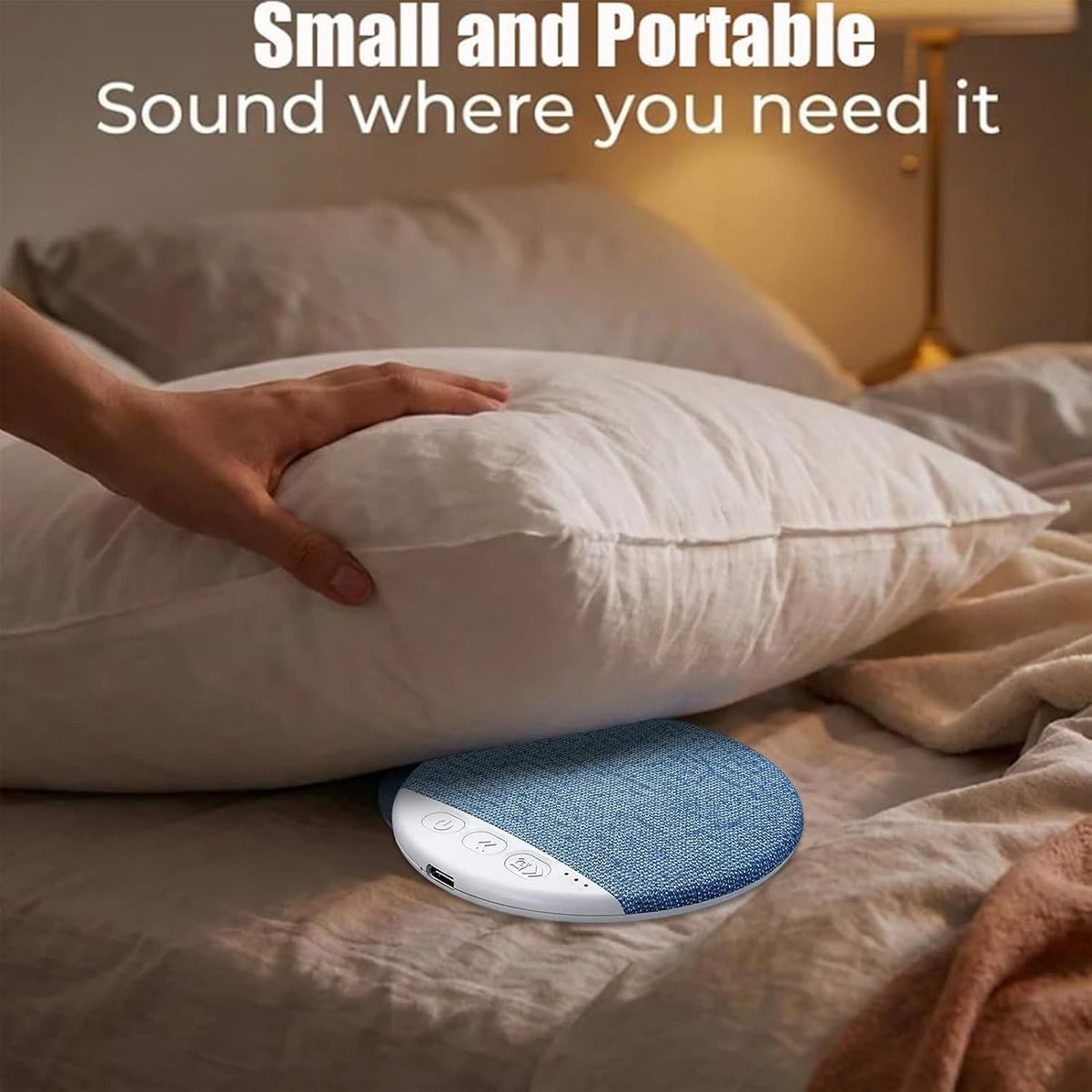 Generic Blue Tooth Pillow Speaker for Sleeping - Under Pillow Speakers, Bone Conduction Pillows Speaker with Soothing