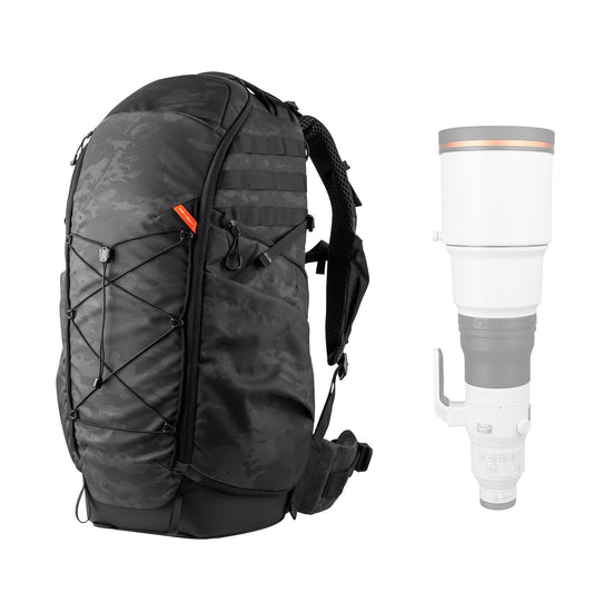 PGYTECH OnePro Super Telephoto Lens Backpack for DSLR and Sony, Nikon, 600/800mm Lens, Professional Photography ST Backpack Canon DSLR with up to 1200 mm, Camera Bag Travel Camera Carrying Case