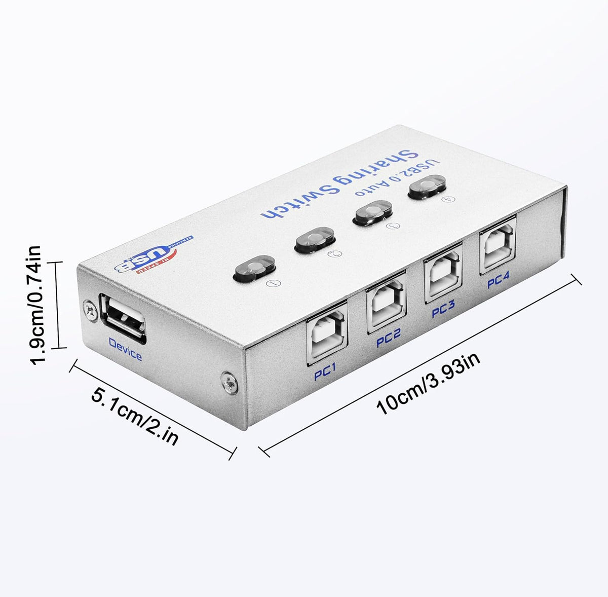 2.0 4 1 4 1 -1 XMSJSIY USB Sharing Switch Selector in Out Printer Sharer Switcher PC to Splitter Hub