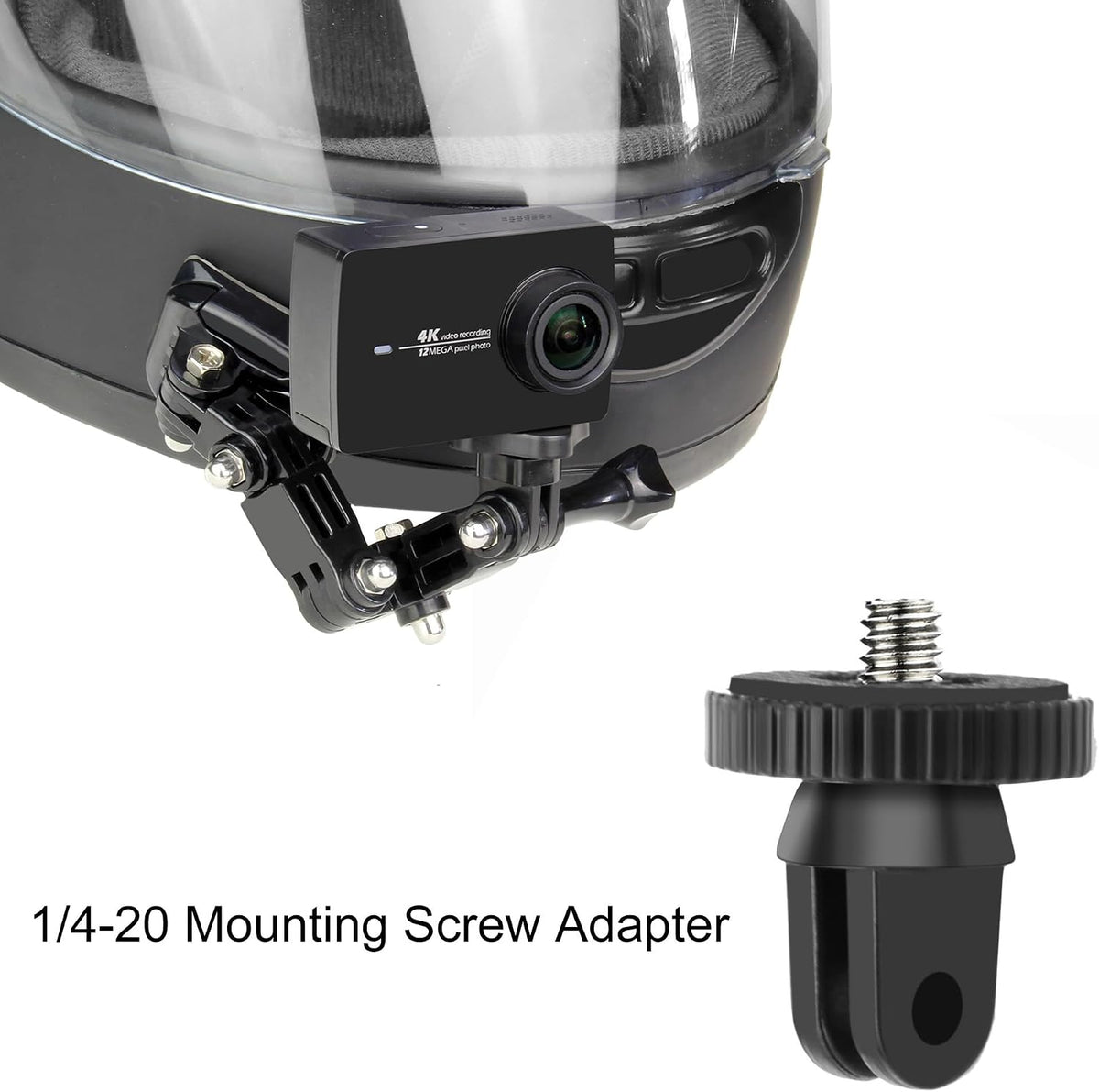 SOONSUN 13 12 11 10 9 8 7 6 5 4 Motorcycle Helmet Chin Mount Kits for GoPro Hero Hero Session, AKASO, SJCAM, Osmo