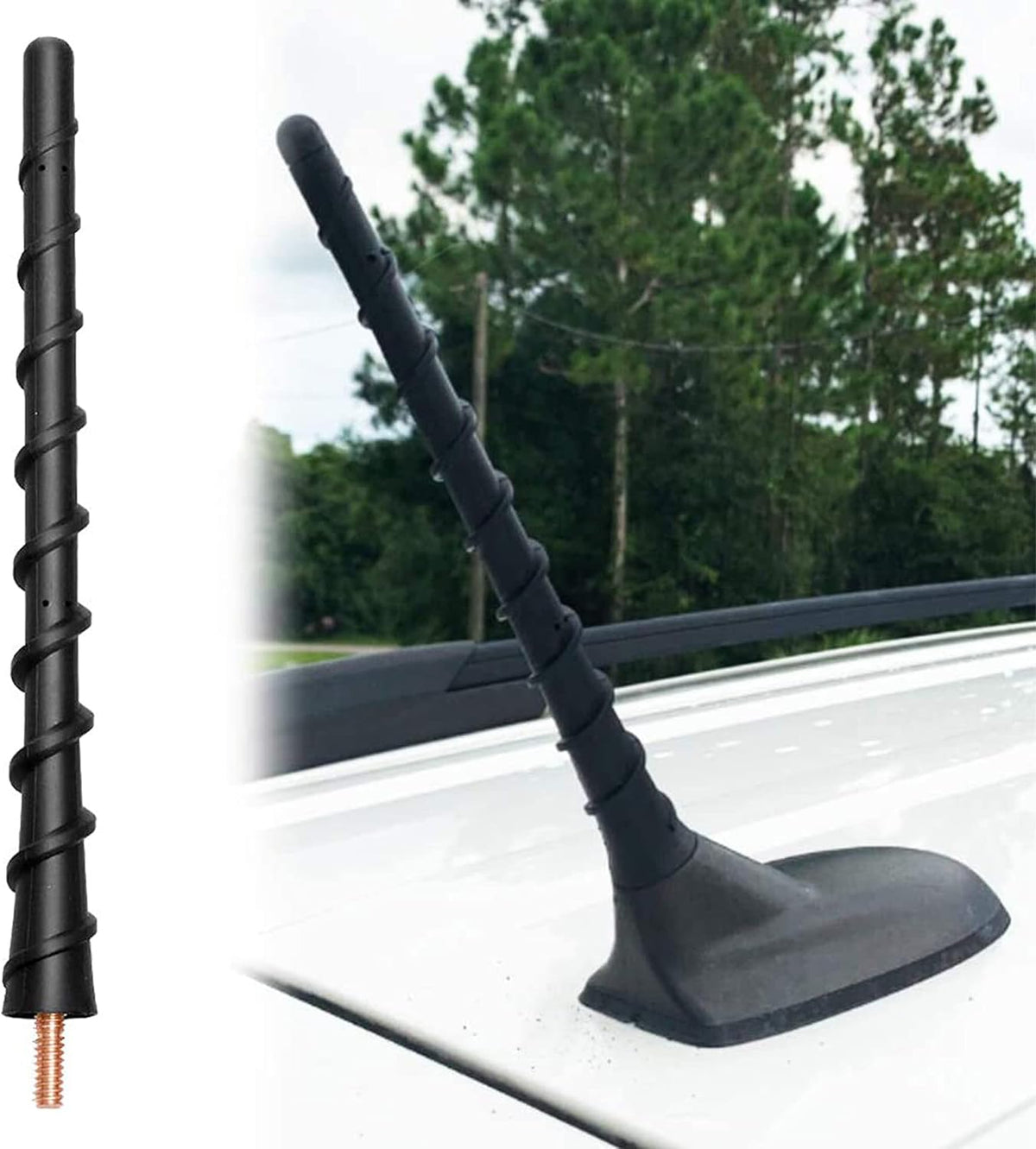 KSaAuto Rav4 1996-2019, 7 Inch Antenna for Toyota Prius Corolla Celica Matrix Yaris Hatchback Short Toyota Prius