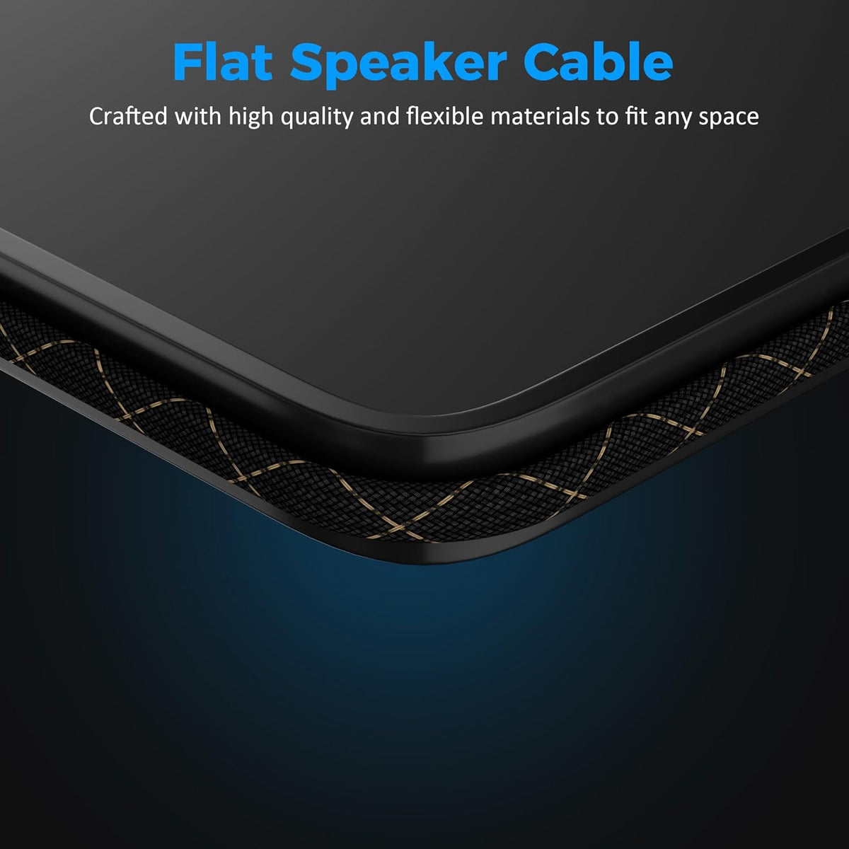 Mygatti 16/2 35 16AWG 2 Speaker Wire Feet, Gauge Speaker Cable, Direct Burial, Durable Nylon Braided, in Wall