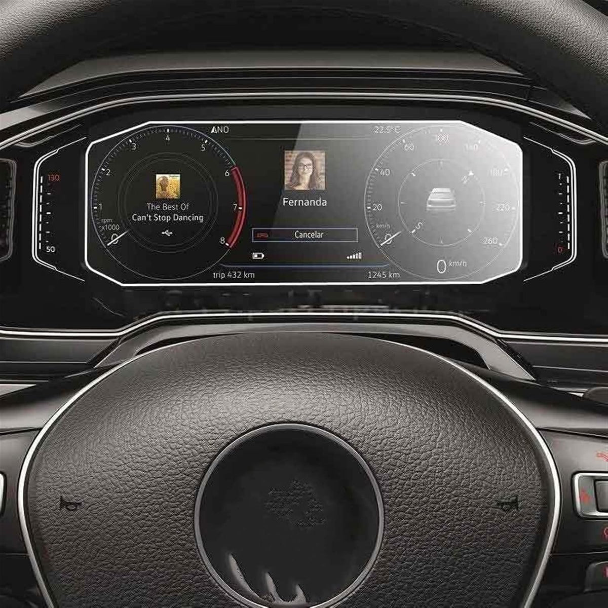 Generic 8 Inch 2018 2019 2020 For VW For Virtus Tempered Glass Film Protector Car Infotainment GPS Navigation Radio LCD