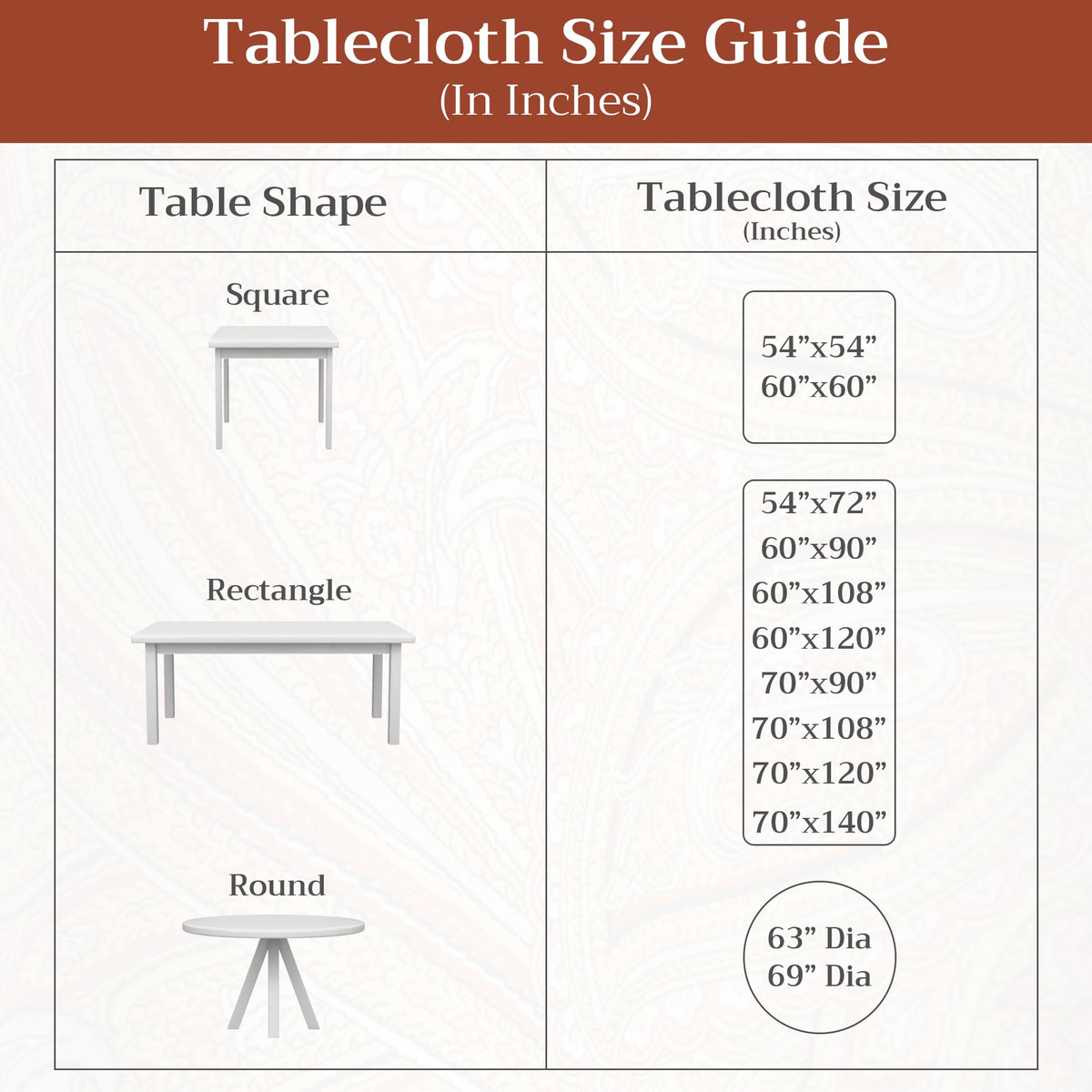 Maison d' Hermine Table Cloth Rectangle Table 100% Cotton 70 x 90 Inches Fall Tablecloth Reusable Everyday Use for Thanksgiving Christmas Decorations Dining Farmhouse Party (Romane)