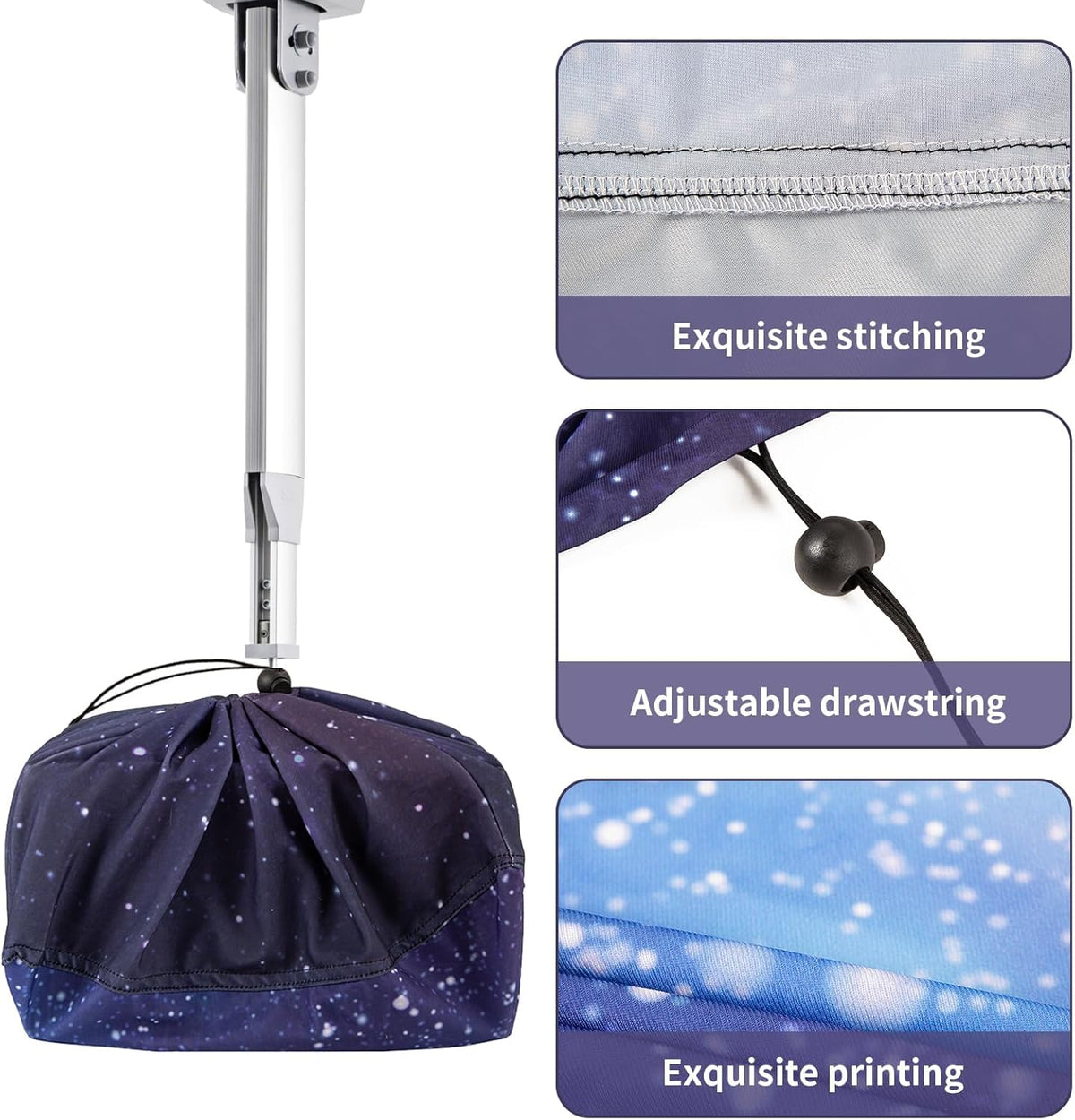 SEJGGKQ Drawstring(13.7" 13.7" 8.6") Projector Dust Cover,Projector Cover Outdoor Case