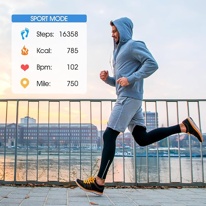 Smart Bracelet Activity Fitness Tracker, Health Wristband, Screenless Ultra Lightweight 17g Wearable 24/7 BP Health Monitor, 100+ Modes, Improve Sleep, Heart Rate Tracking for Women Men Free App