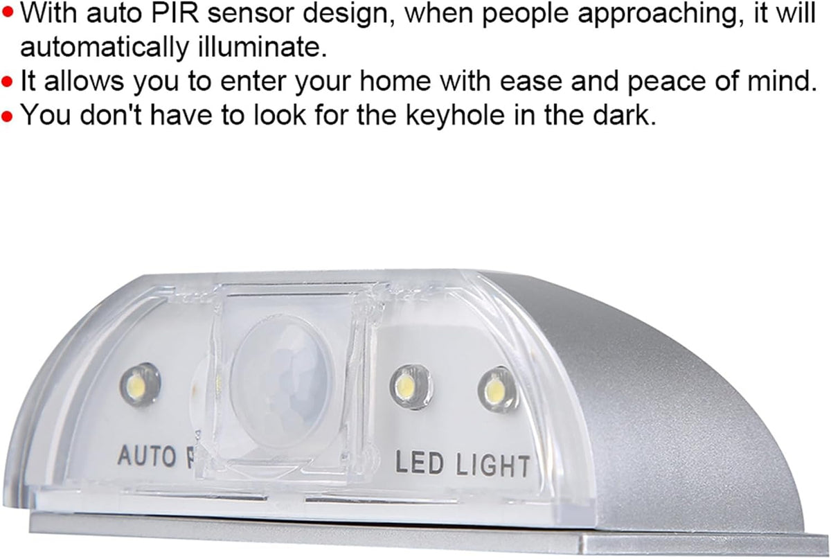 TUEQE 4 Keyhole Lights, Key Light for Door, Intelligent PIR Infrared Automatic Sensor Motion Detector Keyhole Lock