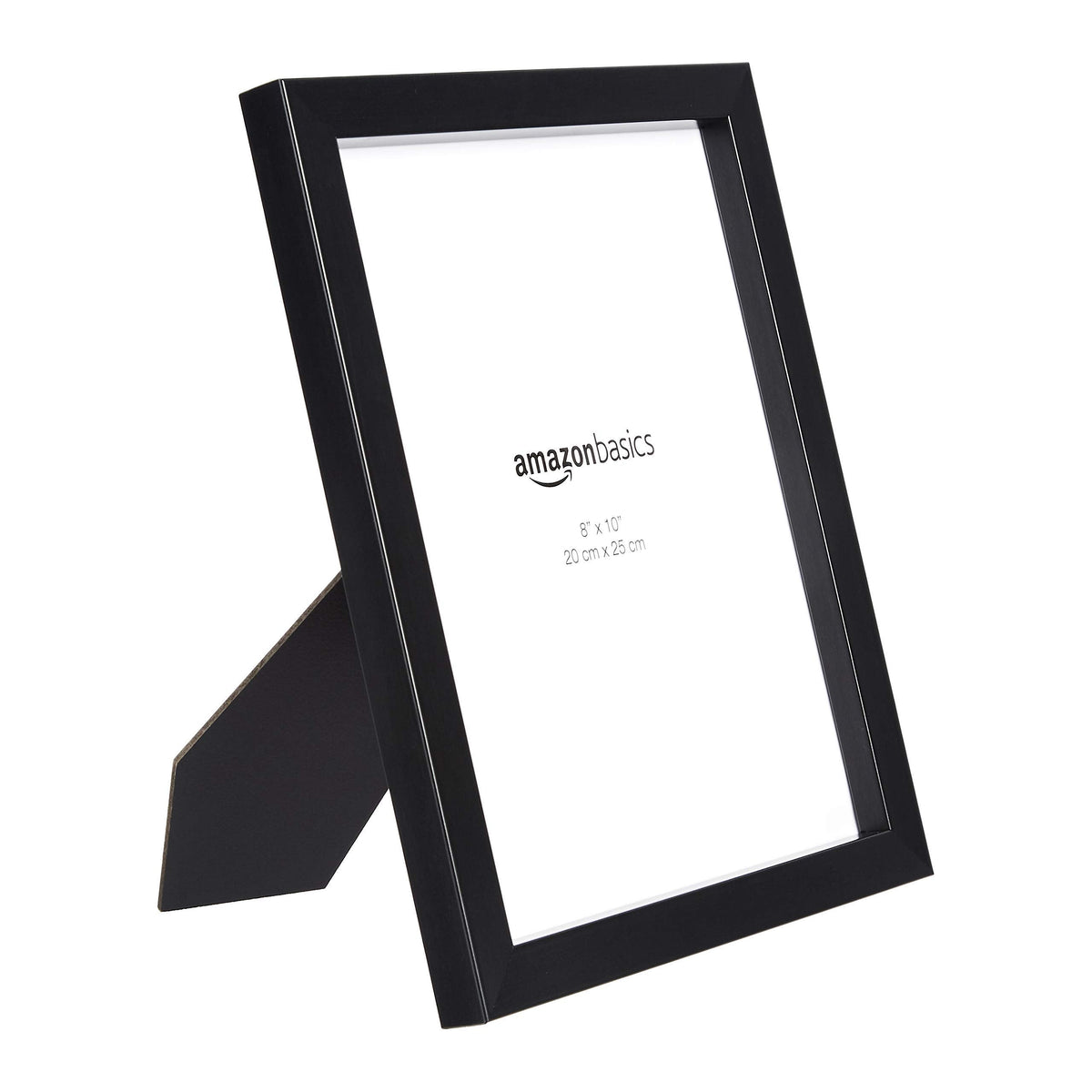 Amazon Basics Rectangular Photo Picture Frame, 8 x 10 in, Pack of 2, 11.22 x 9.21 inches, Black