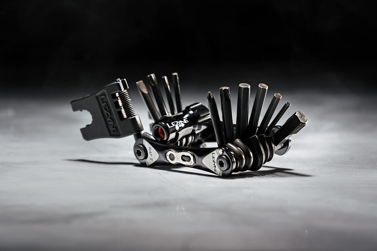 LEZYNE RAP II Bicycle Multi-Tool, Anti-Corrosion CRV Bits, Hex, Torx, Ergonomic Side Plates, High Performance Compact Bike Tool (13 Tubeless)
