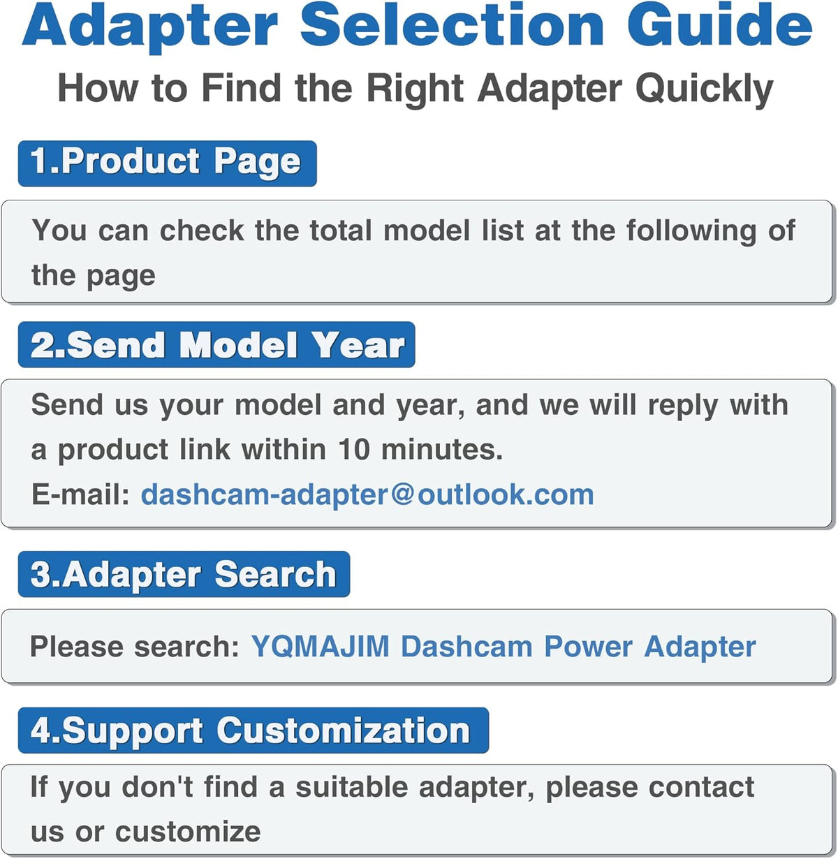 YQMAJIM Adapter,(5P Dimming DashCam Power TypeE) Compatible with Select Subaru with Auto Rearview Mirror, Built-in Hide
