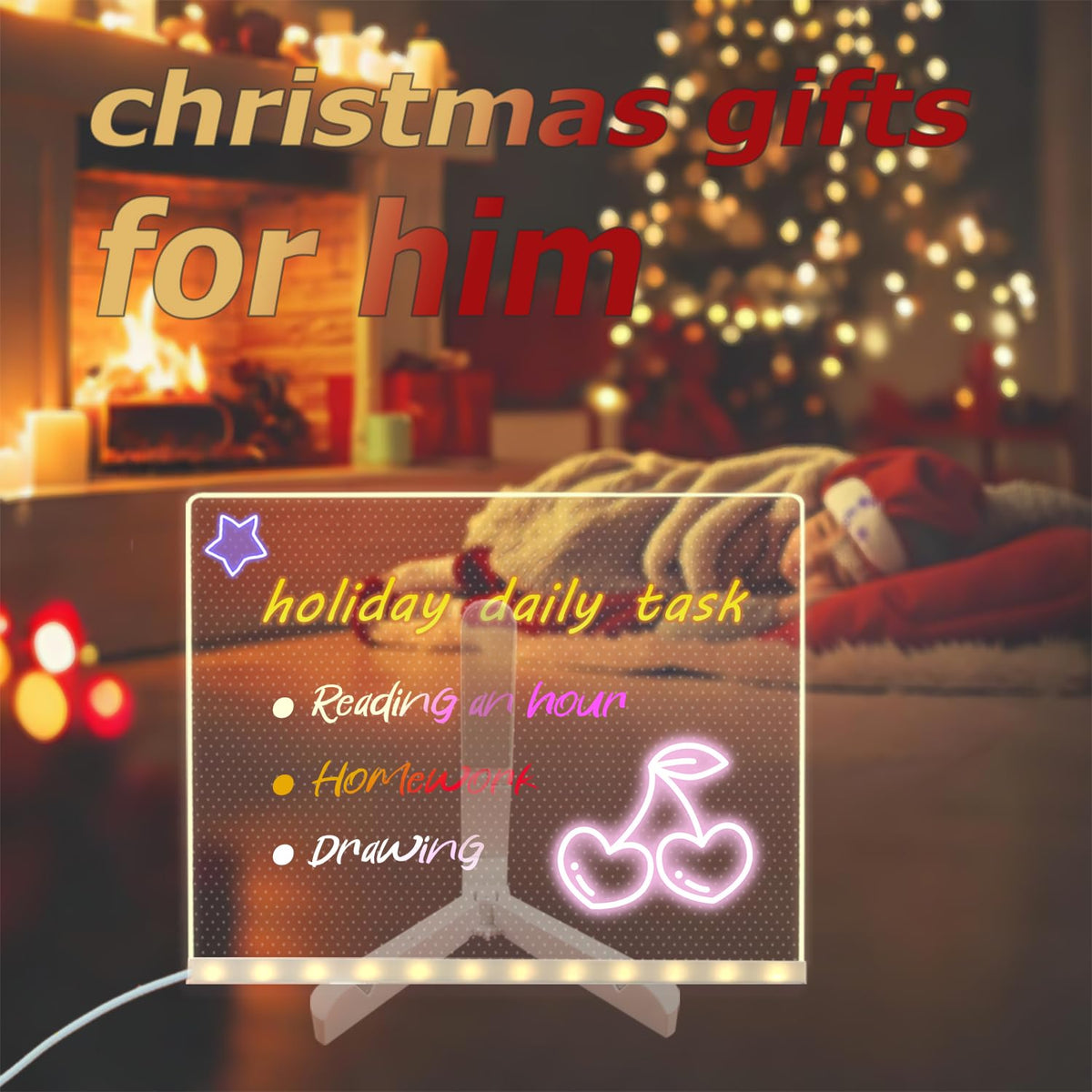 Acrylic Thank You Gifts with Led Note Board Christmas