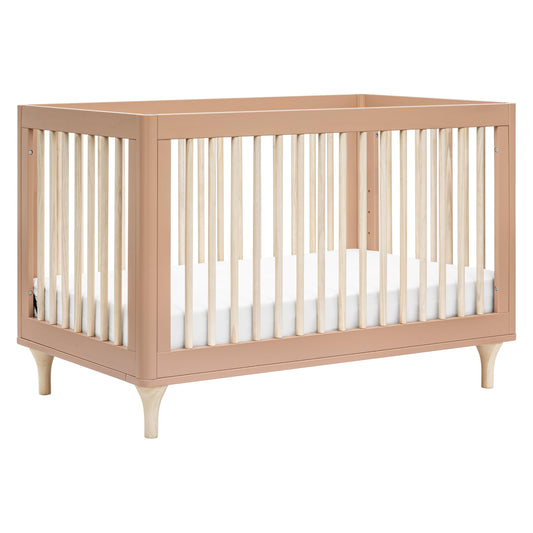 Babyletto Lolly 3-in-1 Convertible Crib with Toddler Bed Conversion Kit in Canyon/Washed Natural, Greenguard Gold Certified