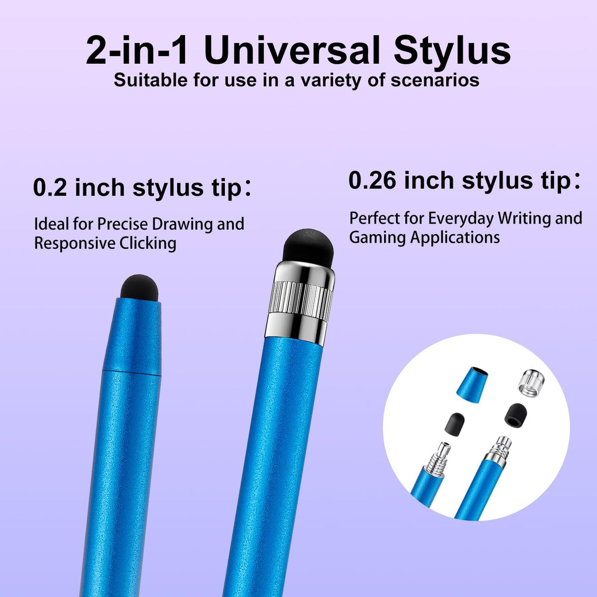 ChaoQ 9pcs Stylus Pen for Touchscreen, High Sensitivity and Precision Stylus Pen for iPad iPhone Android and All Touch