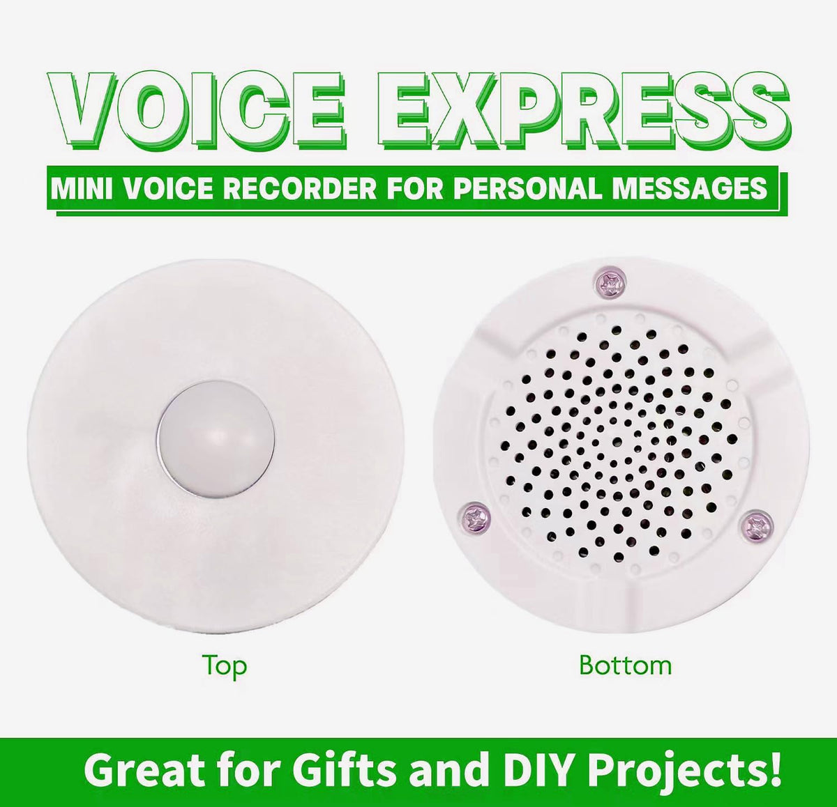XLW 16 Min Voice Recorder,DIY Voice Recording Button for Stuffed Animals, Bear,Plush, Baby Doll,Pillow. Record Custom