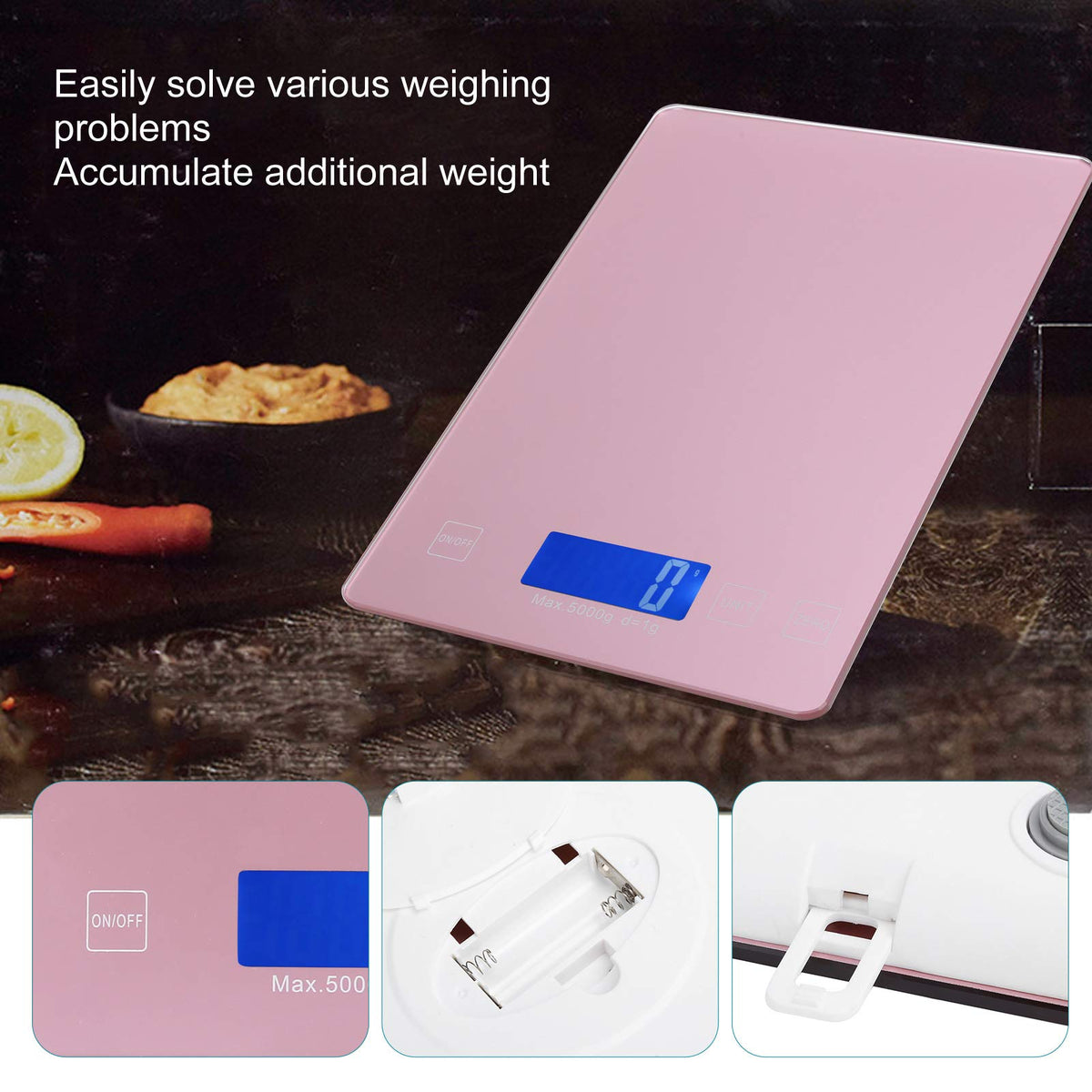 ZJchao Kitchen Precision Electronic Scale, Hair Color Cream Scale, Cake Baking Scale, Hair Dye Cream Digital Scale Kitchen Electronic Scale for Food Coffee Bean