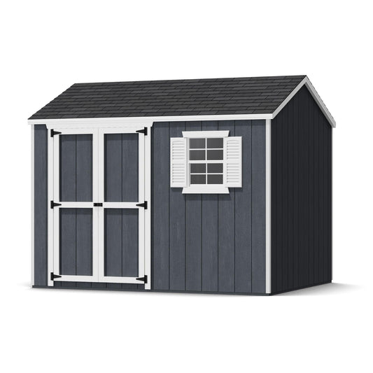 Little Cottage Co. 8x10 Value Workshop Shed with Operable Windows, Outdoor Wood Storage Do-It-Yourself Precut Kit