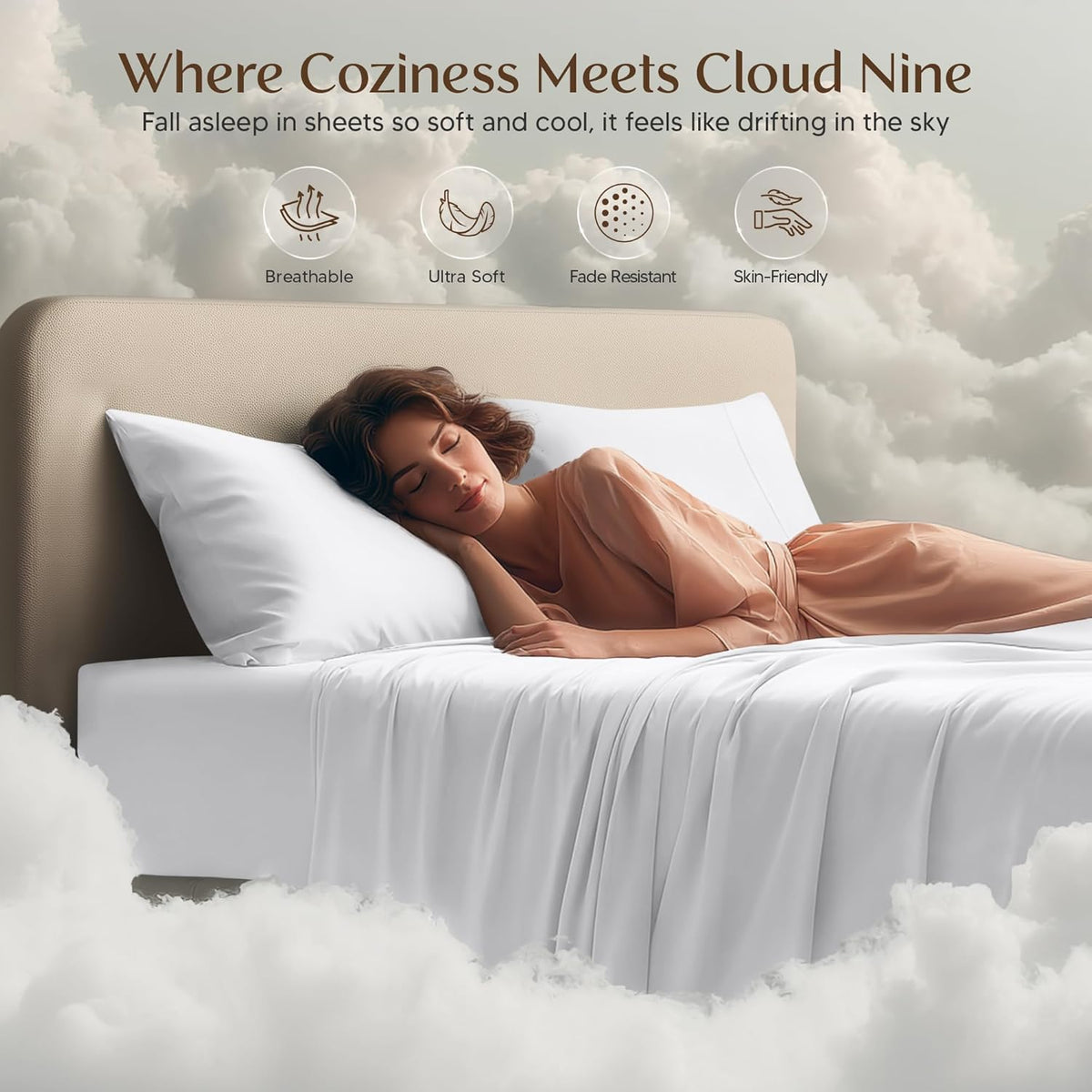 Utopia Bedding Full Size Sheet Set - Soft, Breathable Microfiber | 4-Piece White Bed Sheets Set