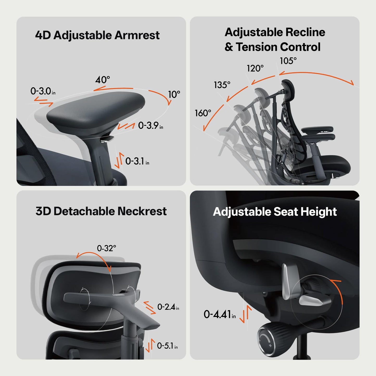 LiberNovo Dynamic Ergonomic Desk Chair + StepSync Footrest + Extra Battery Bundle - Comfy Home Office Chair with Adaptive Lumbar Support, 160° Recline & Built-in Spine Stretch, Green+45cm