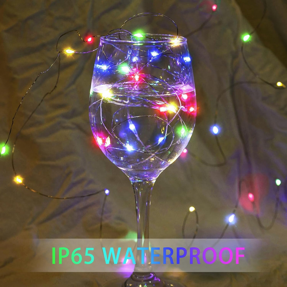 Skiennix 100-Pack Fairy Lights - 7Ft 20 LED Twinkle String Lights | Battery Operated & Waterproof for Parties, Weddings, Christmas & More - Multicolor
