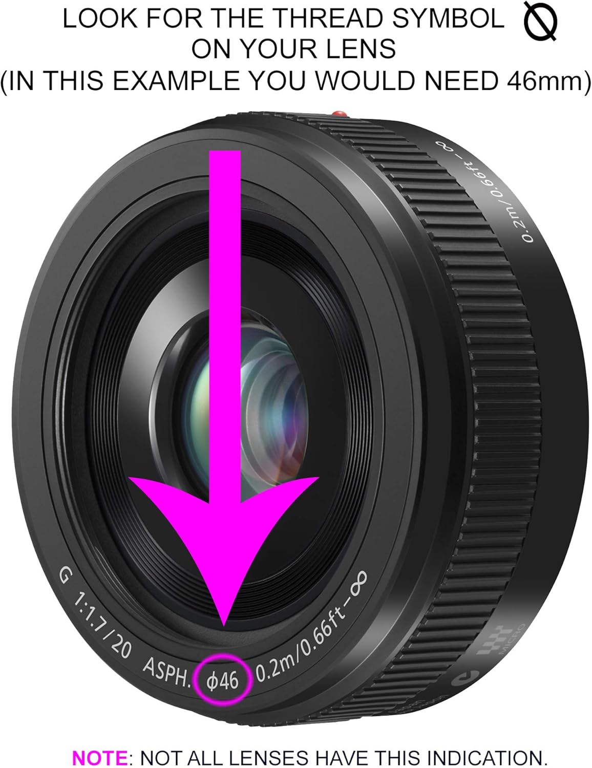 Digital Nc Pinch DMC-GH3 (67mm) Lens Cap Center for Panasonic LUMIX + Lens Cap + Microfiber Cloth