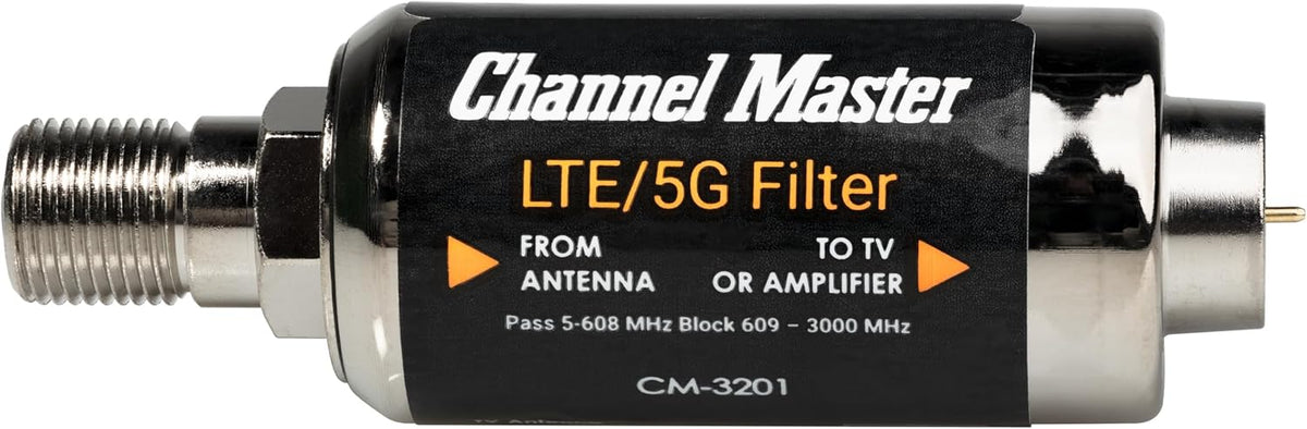 Channel Master LTE/5G 4G, 5G Filter Reduces Pixelation & Signal Issues from LTE, Interference, Indoor/Outdoor Use