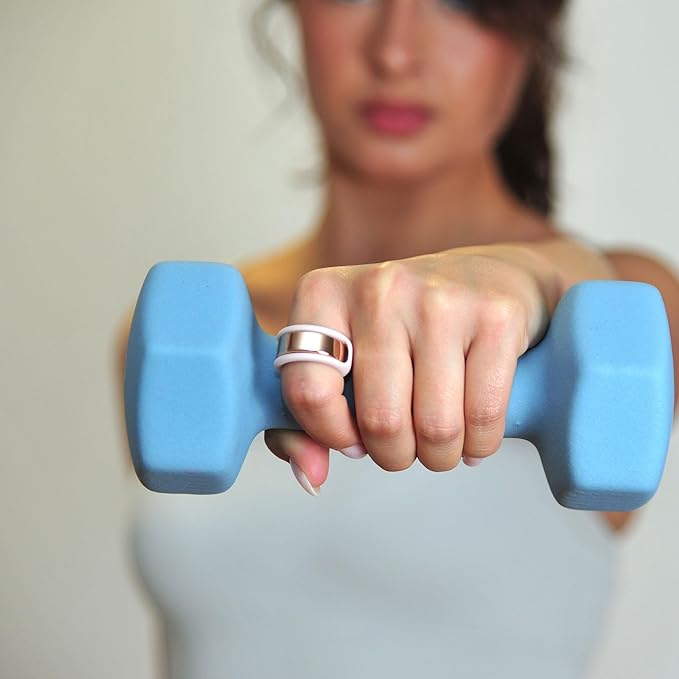 Rinfit Smart Ring Protector - Silicone Ring Enhancer for Active Lifestyle and Gym - StyleFit U.S. Design Patent - Pink, Size 13