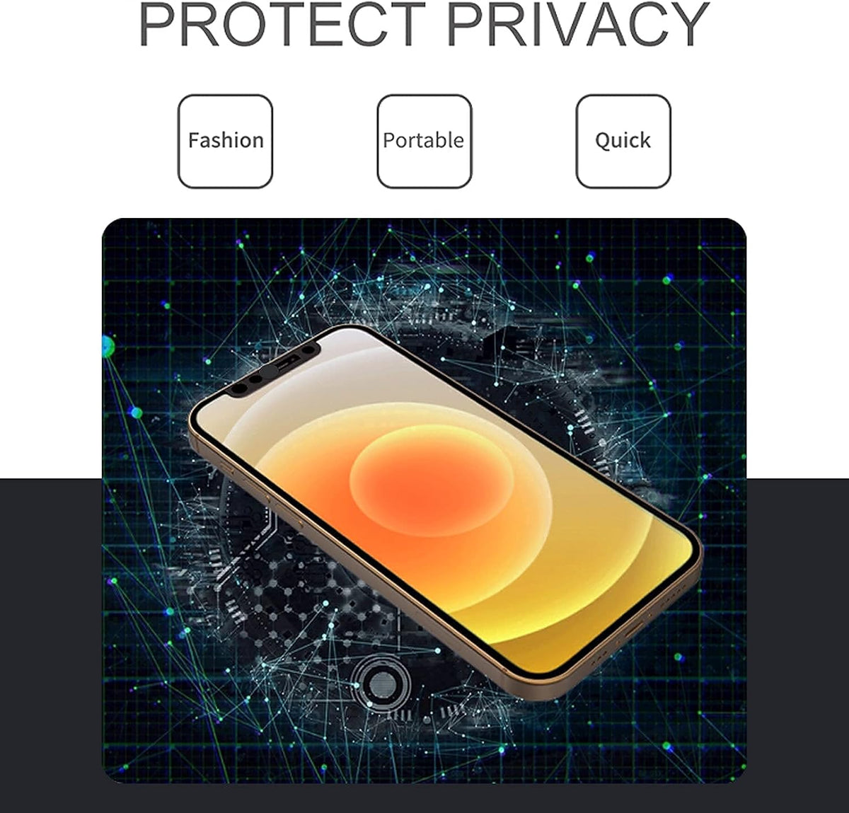 EYSOFT 11/11 Pro/11 12/12 /12Pro /12Pro Phone Front Camera Cover,Webcam Cover Compatible for iPhone X/XS/XR/XS Max