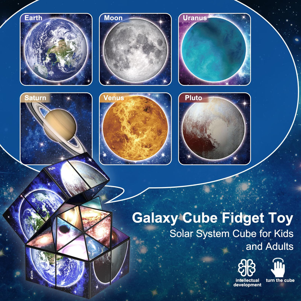 Star Cube Magic Cube Set, 2 in 1 Yoshimoto Cube for Kids and Adults, Toy for Boys and Girls Ages 8-12