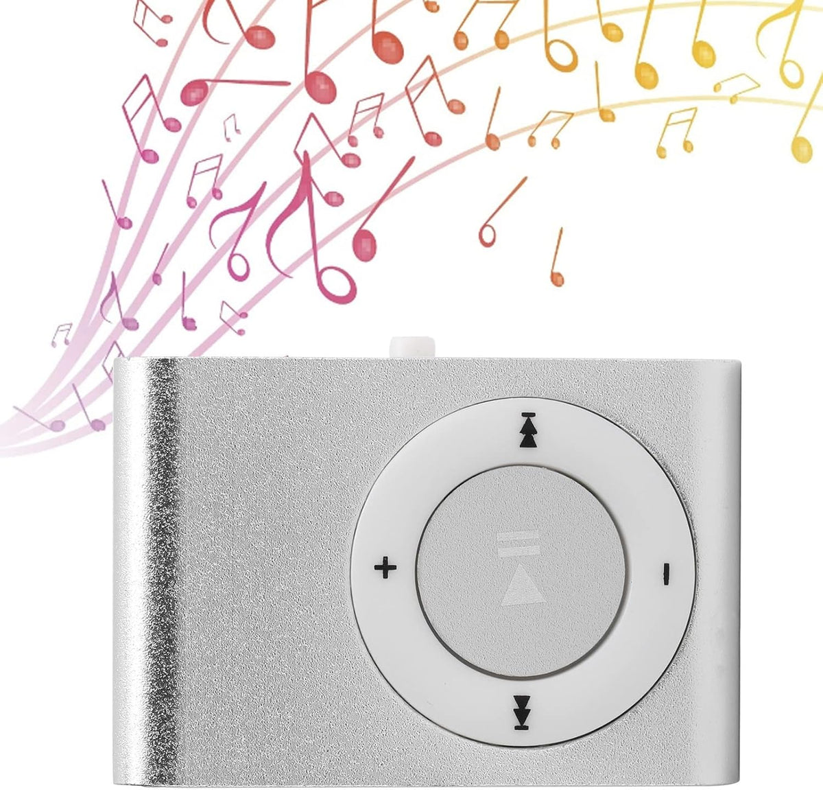 SUNGOOYUE MP3 Set, 2pcs MP3 Music Player Portable Aluminum Alloy Digital Music Media Player Mini Back Clip Player