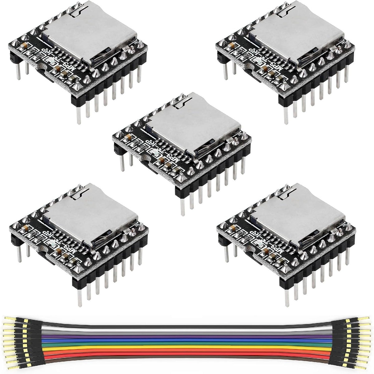 WWZMDiB 5 MP3 ESP32 Pcs Mini Module Compatible with DFPlayer Code for Arduino Raspberry Pi STM