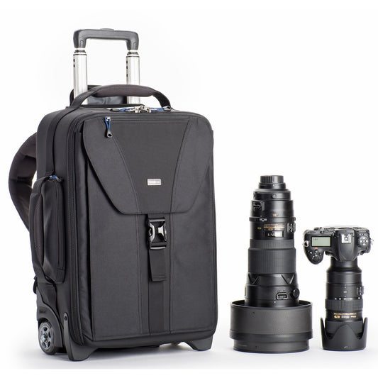 Think Tank Airport TakeOff V2 2 Wheel Rolling Carry-On Camera Shoulder Bag for Photography and Video Equipment - Black