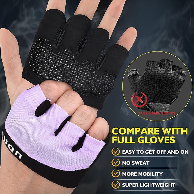ihuan New Weight Lifting Gym Workout Gloves Men & Women, Great for Weightlifting, Exercise, Training, Fitness