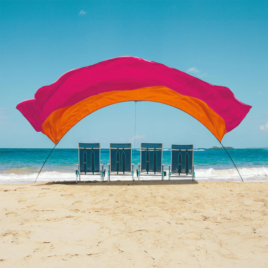 Shibumi Shade 3.0 Version | Sunset Edition | Sets Up in 3 Mins | 150 Sq. Ft. of Shade for up to 8 People | Includes Wind Assist | UPF 50+ Sun Protection