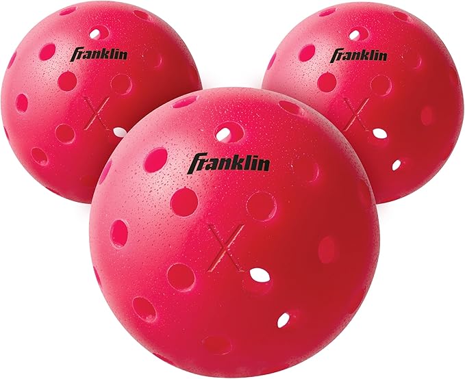 Franklin Sports X-40 Outdoor Pickleballs - Official Ball of USA Pickleball, APP Tour + US Open - Regulation Size