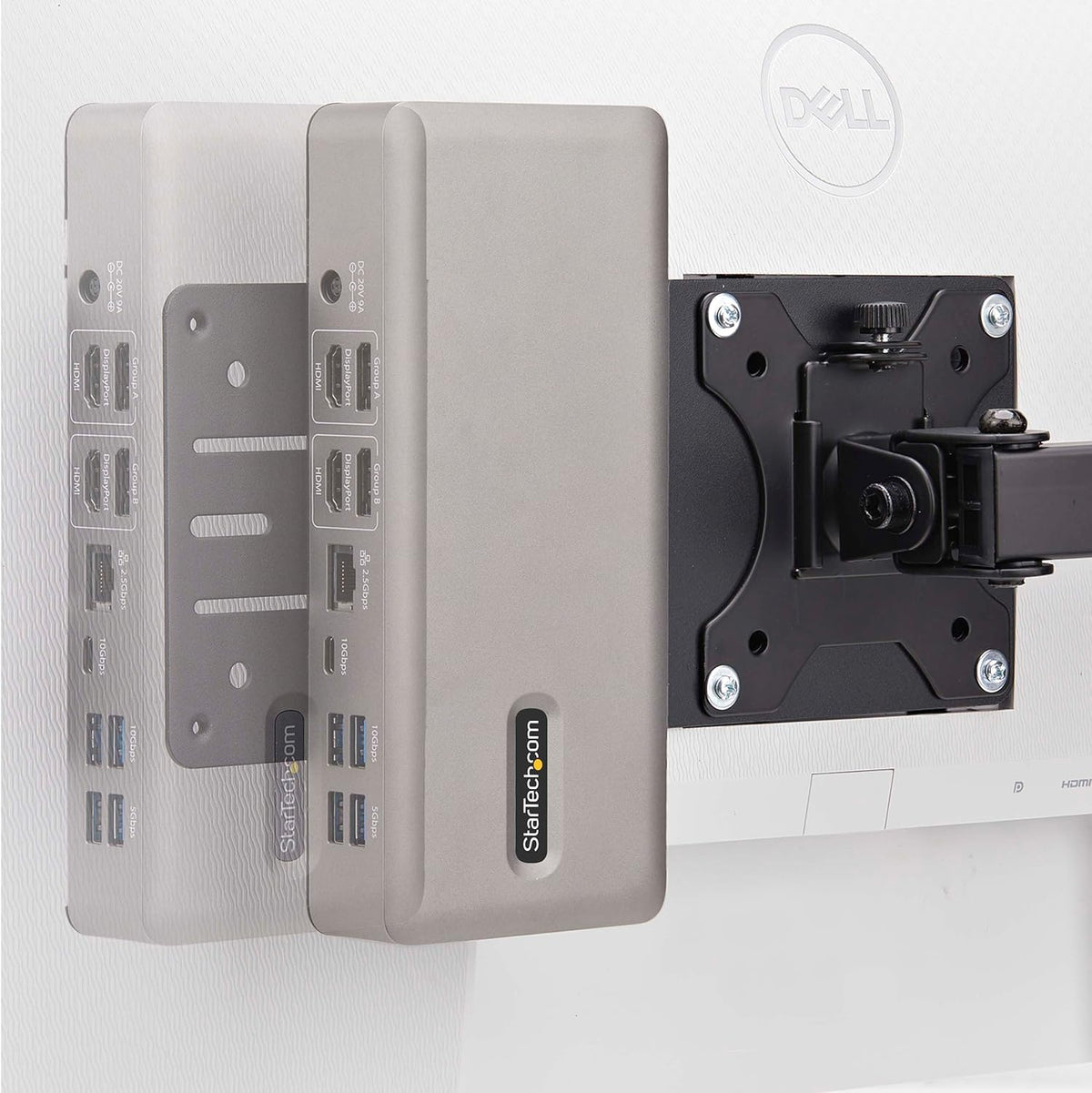 StarTech.com 75x75/100x100 VESA Mounting Bracket for NUC/Thin Clients or Laptop Docking Stations, VESA Compatible