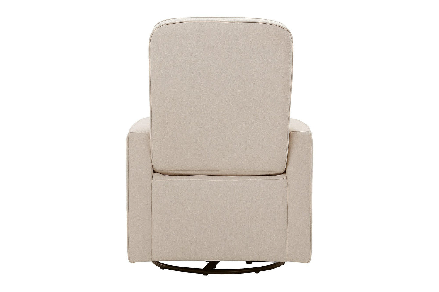 daVinci Olive 360° Swivel Glider Chair w/ Storage Ottoman - Water & Stain Resistant Rocking Glider - GREENGUARD Gold & FSC Certified, Versatile Rocking Chair for Nursery & Living Room, Polyester Cream