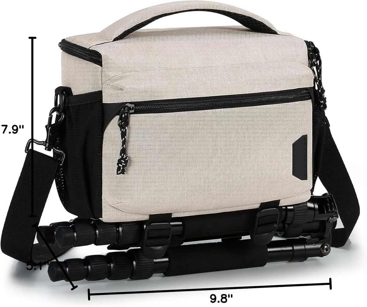 BAGSMART Small Camera Sling Bag for Photographers, Compact Camera Shoulder Bags for DSLR/SLR/Mirrorless Cameras