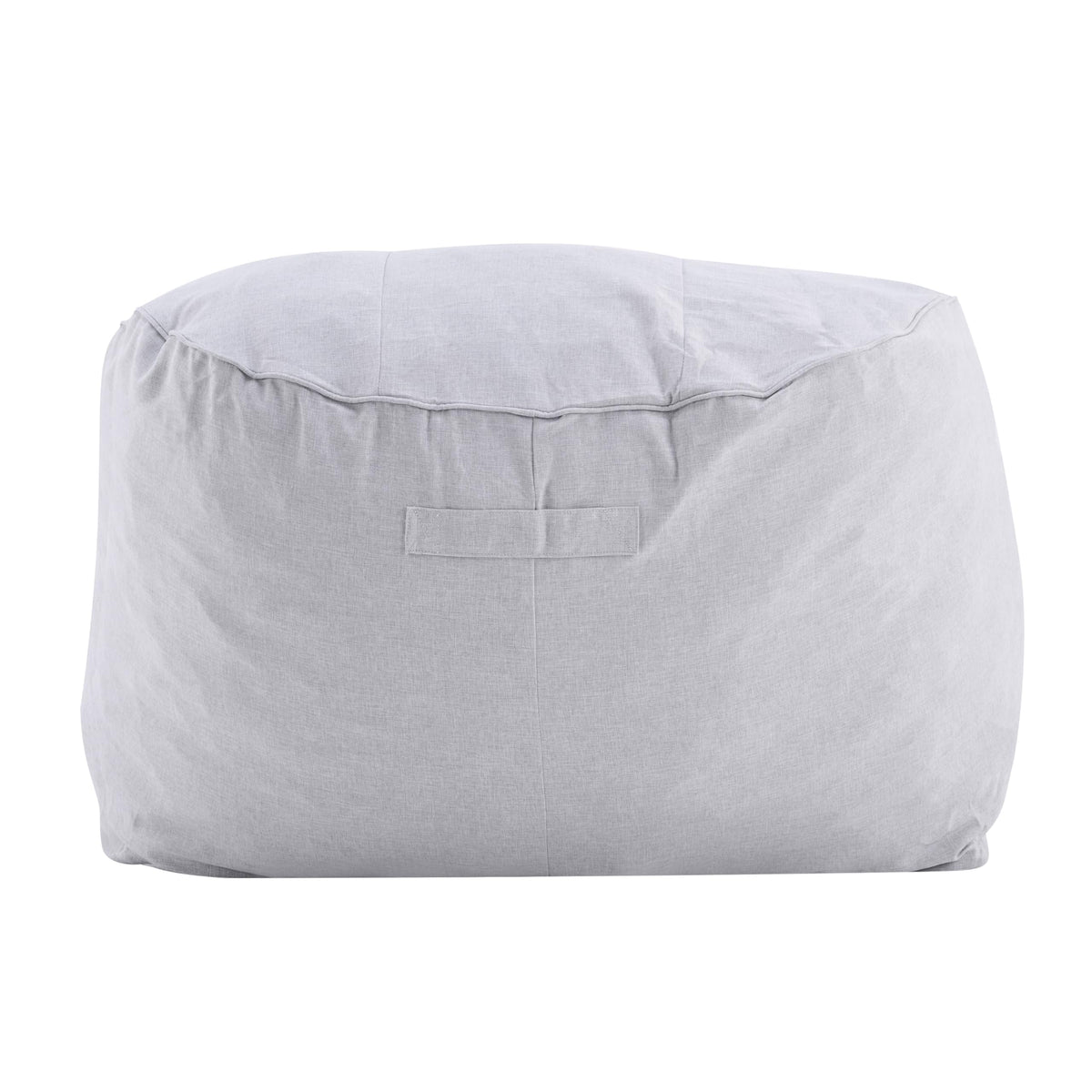 Christopher Knight Home Hilar Outdoor Bean Bag Chair, Fabric Bean Bag Lounger for Adults and Kids, Outdoor Comfy Reading Chair, Patio Lounge Sofa for Poolside Garden, Gray