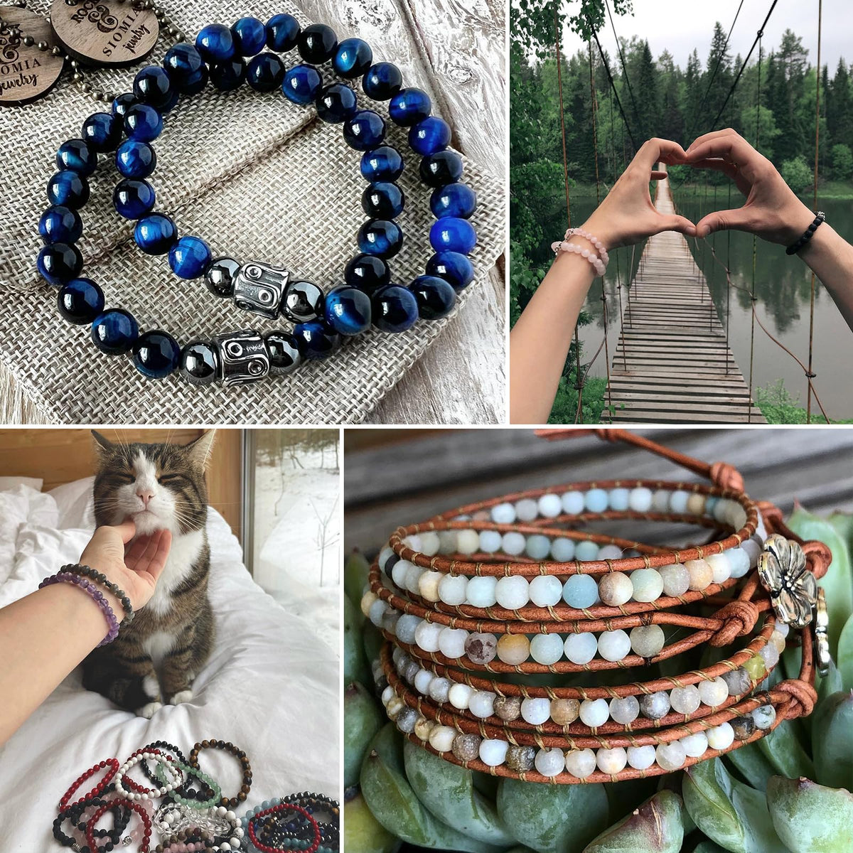 Siomia 60pcs 6mm Natural Black Hematite Beads Energy Healing Crystal Round Loose Stone Beads for Jewelry Making, DIY Bracelets Necklaces