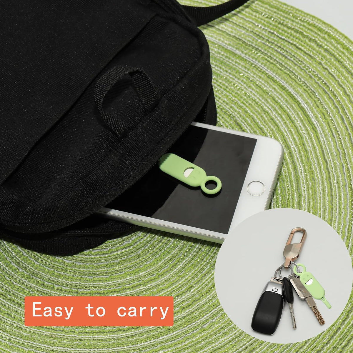 6 Set Lilaly Pcs SIM Card Removal Tool SIM Ejector Pin and Card Tool Cute Silicone SIM Card Needle Tool, Green
