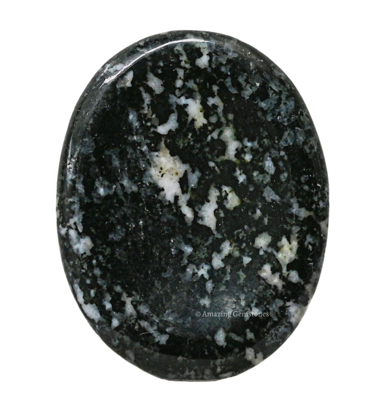 Amazing Gemstone Black and White Tourmaline Worry Stone Crystals & Healing Stones - Worry Stones for Stress Relief Gifts - Piedra Crystal Fidget for Meditation - Stocking Stuffers and Birthday Gifts