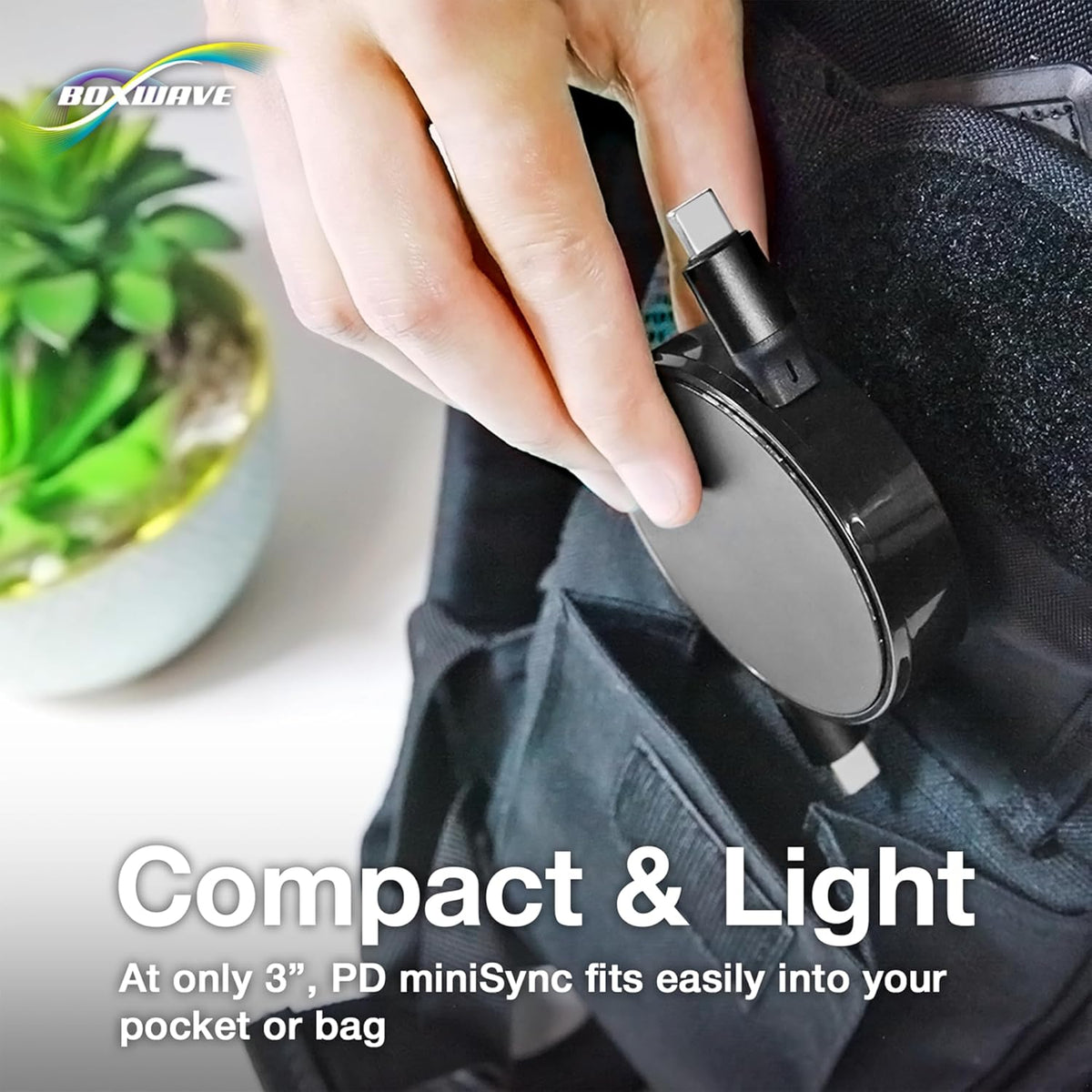 BoxWave TIMMKOO Q5 MP3 (240W), 240W Cable Compatible with WiFi Player with Bluetooth - PD miniSync Retractable PD