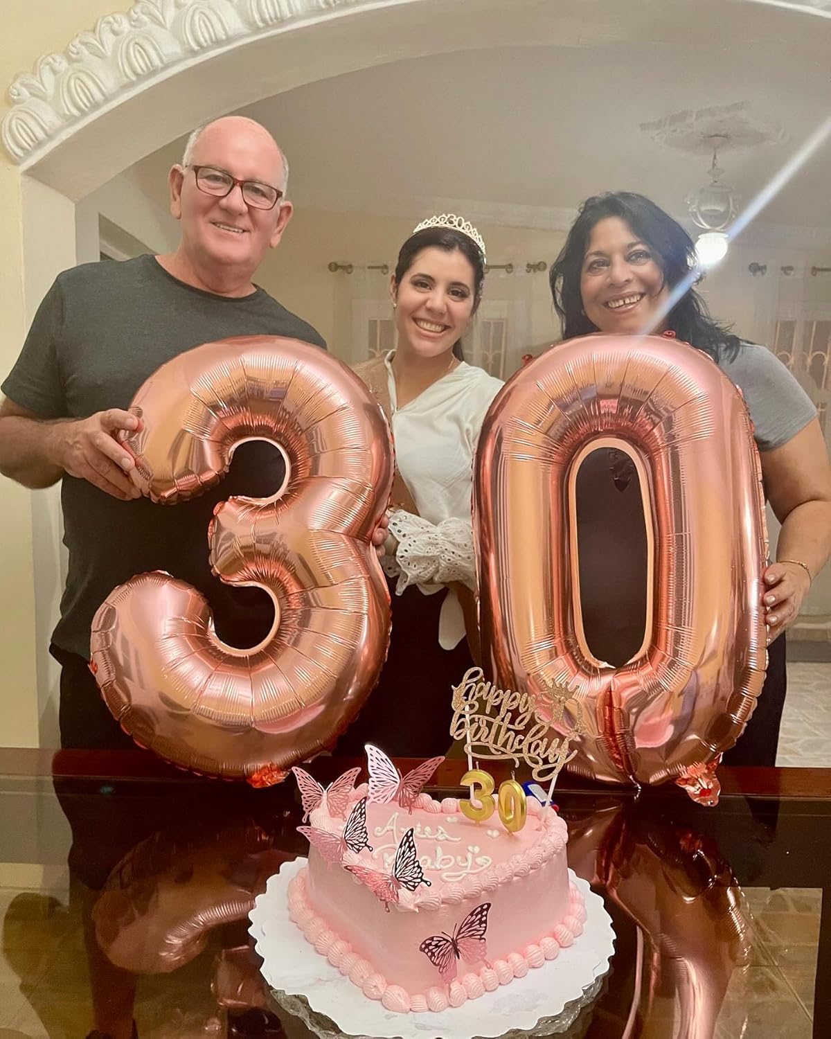 Rose Gold Number Balloons by [Brand Name] - 40 Inch 0 Balloon for Birthday Party Decorations | Perfect for All Ages