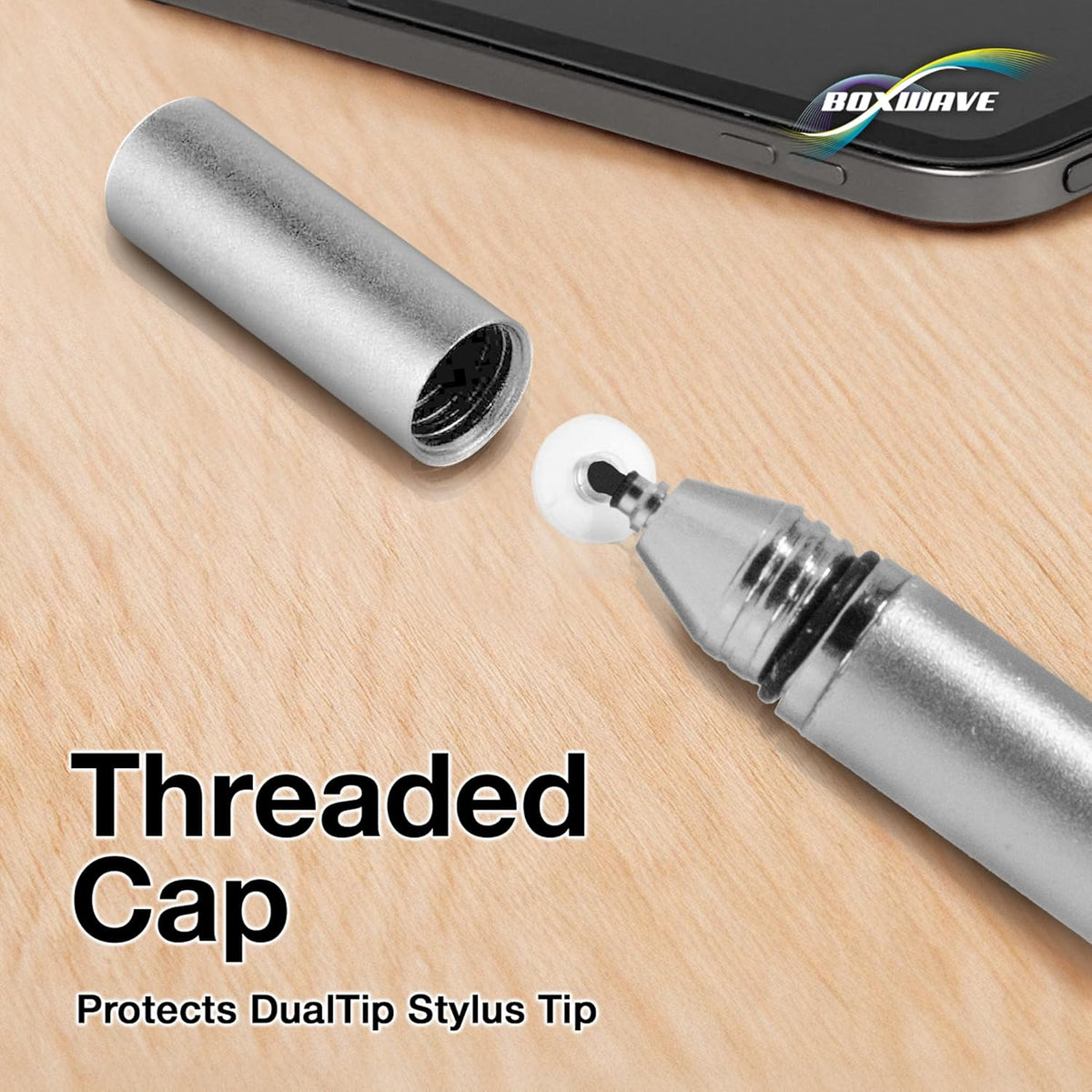 BoxWave Cozyla (15.6 Stylus Pen Compatible with Calendar+ in) - DualTip Capacitive Stylus, Fiber Tip Disc Tip