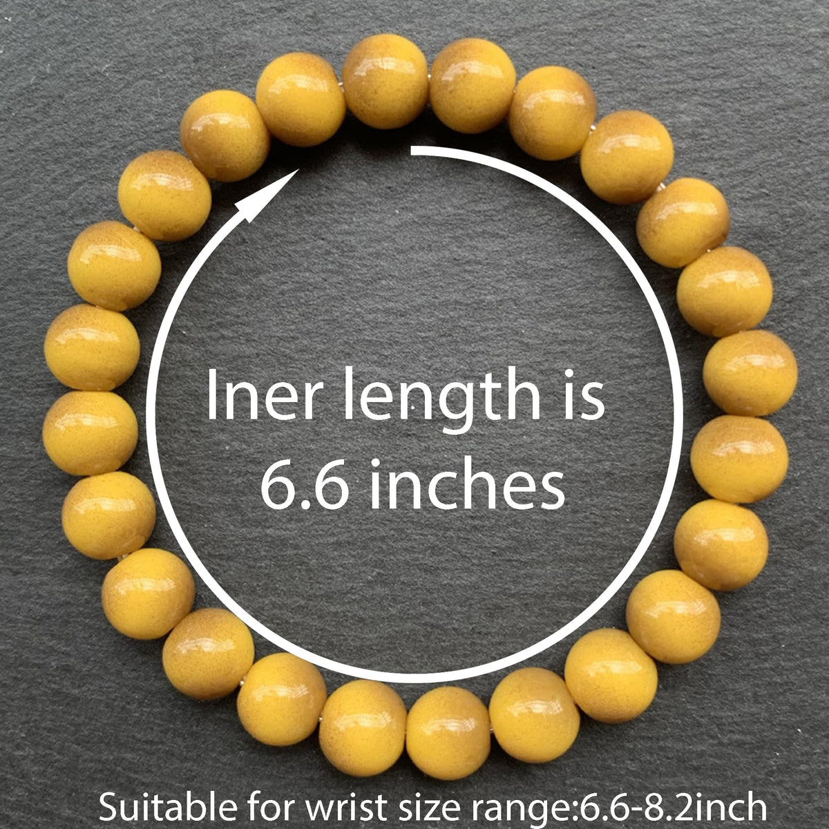 Cryhand Female 8mm Beaded Bracelets For Women Simulated Golden Tigers eye Bracelet for Men Handmade Lucky Money Stretchy Crystal Bracelets Best Gifts