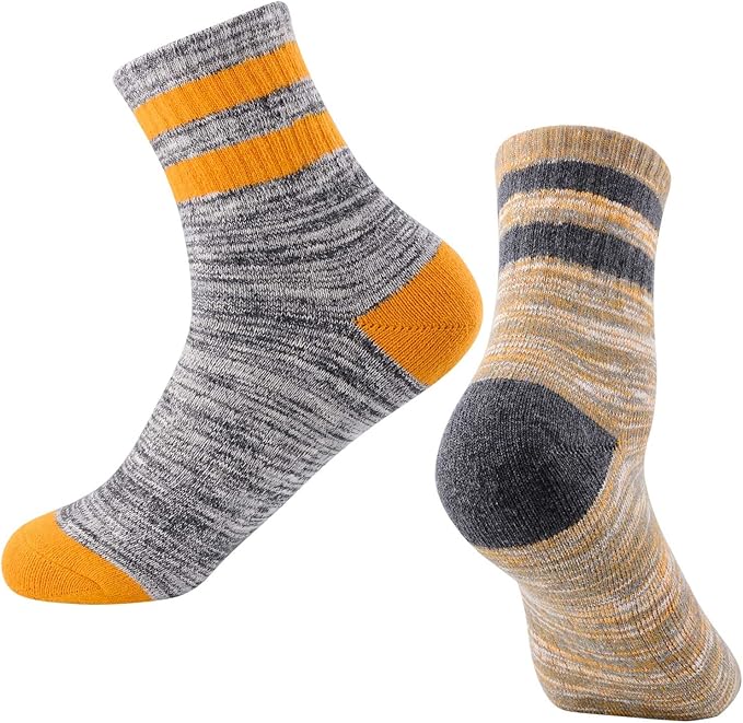 FEIDEER Women's Hiking Walking Socks, Multi-pack Outdoor Recreation Socks Wicking Cushion Crew Socks