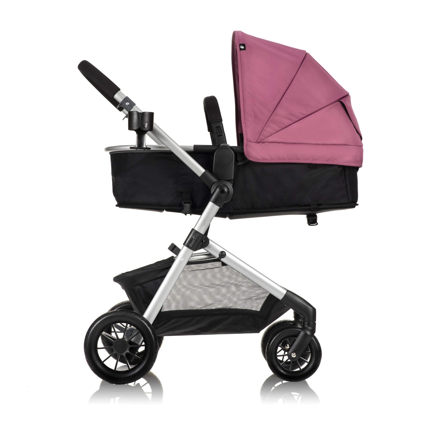 Evenflo Pivot Modular Travel System with LiteMax Preemie and Infant Car Seat (Dusty Rose Pink)