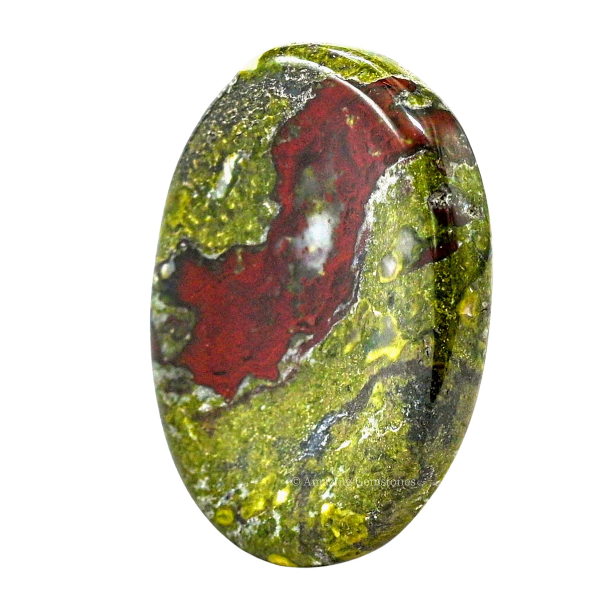 Amazing Gemstone Dragon Bloodstone Worry Stone Crystals and Healing Stones - Worry Stones for Stress Relief Gifts - Piedra Crystal Fidget for Meditation - Unique Stocking Stuffers and Birthday Gifts
